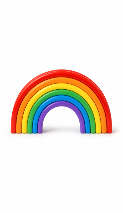 Rainbow flashcard artwork